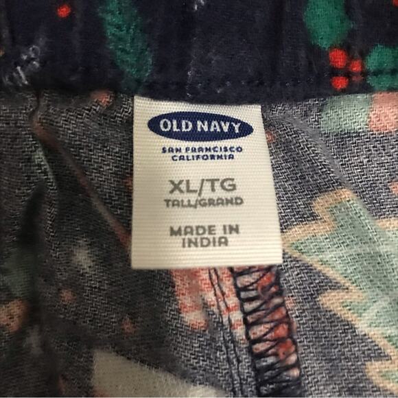 Old Navy Blue Christmas flannel Pajama pants Size XL - Picture 6 of 7